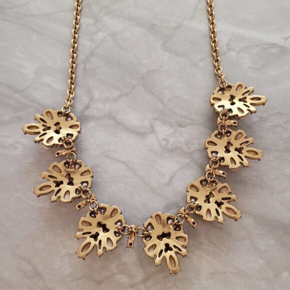 💕 J.Crew Rhinestone Crystal Cluster Stacked Statement Wedding Bridal Necklace - Picture 13 of 16